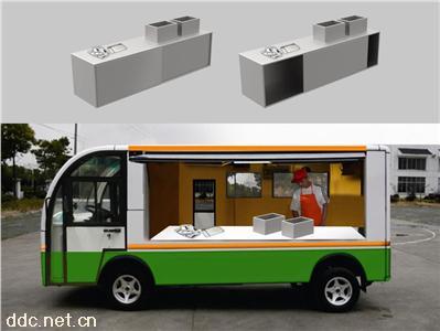  朗旭四轮电动餐车